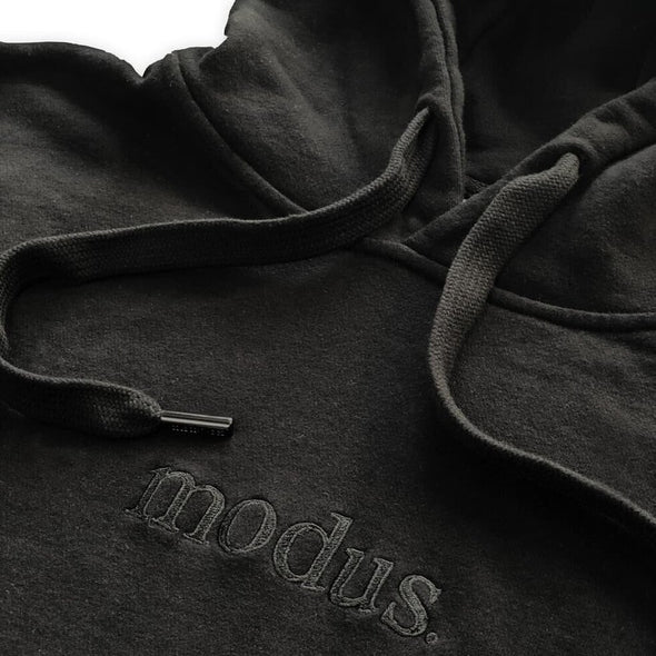 Modus - Hood Tonal Embroidery BLACK